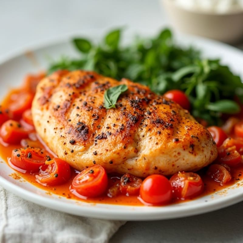 Healthy Creamy Tomato-Spiced Chicken