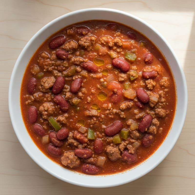 Hearty Slow Cooker Beef Chili