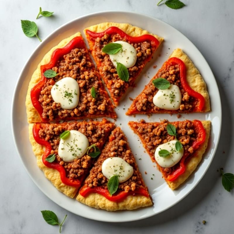 Lean Beef and Veggie Sheet Pan Pizza