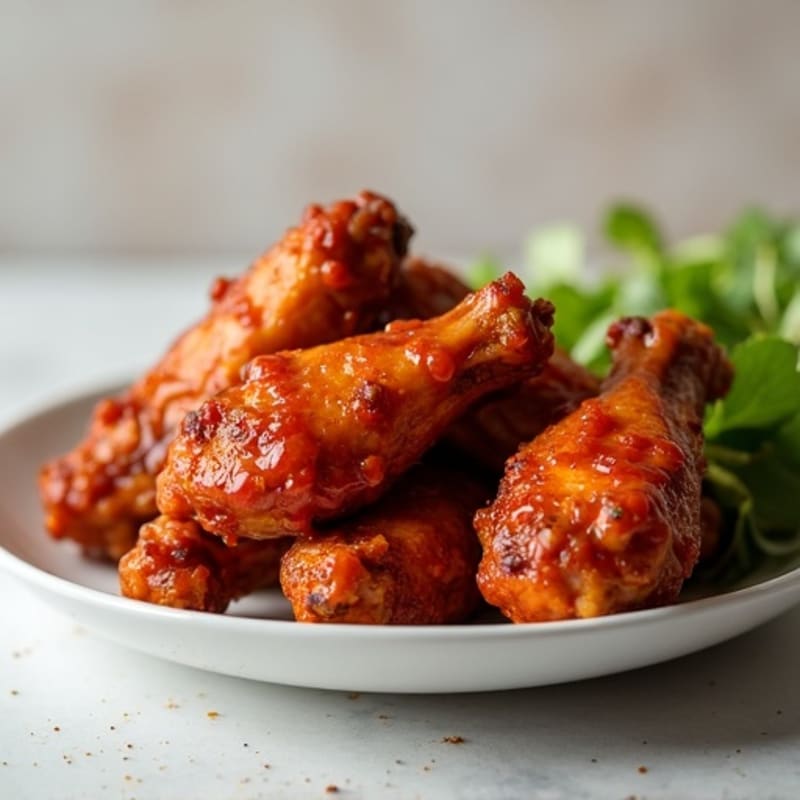 Crispy Baked Spicy BBQ Chicken Wings