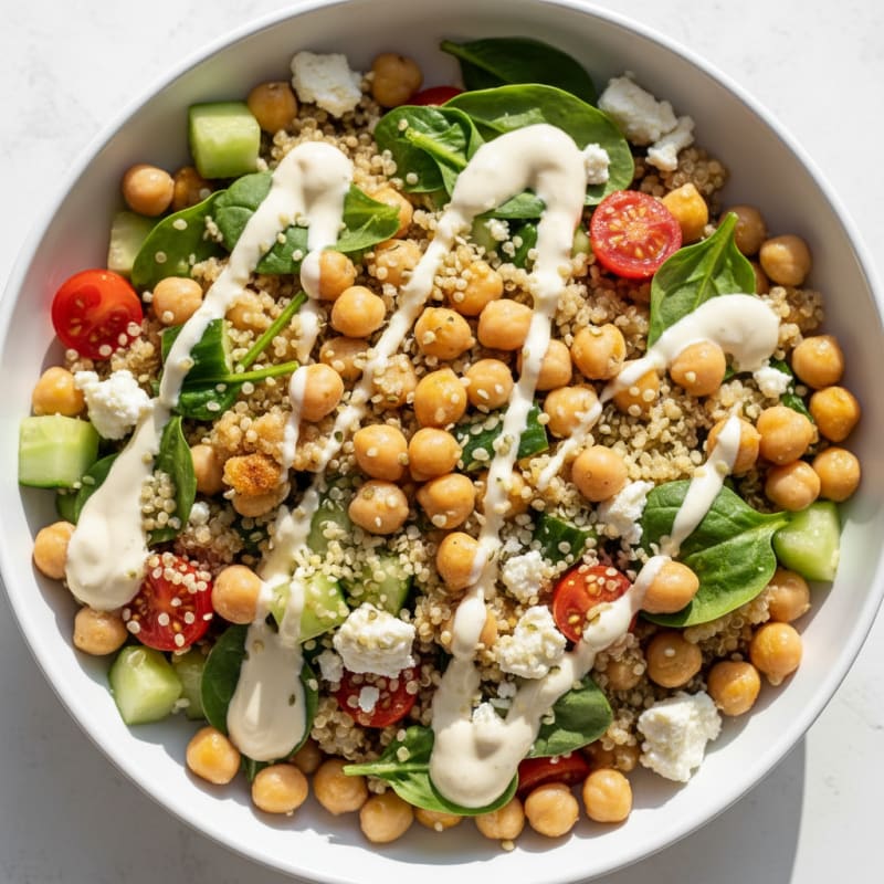 Mediterranean Chickpea and Quinoa Bowl