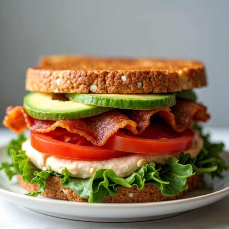 Lean Turkey Club Stack with Crispy Bacon and Fresh Greens