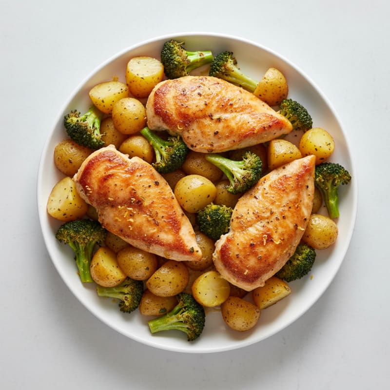 Sheet Pan Lemon Herb Chicken and Potatoes