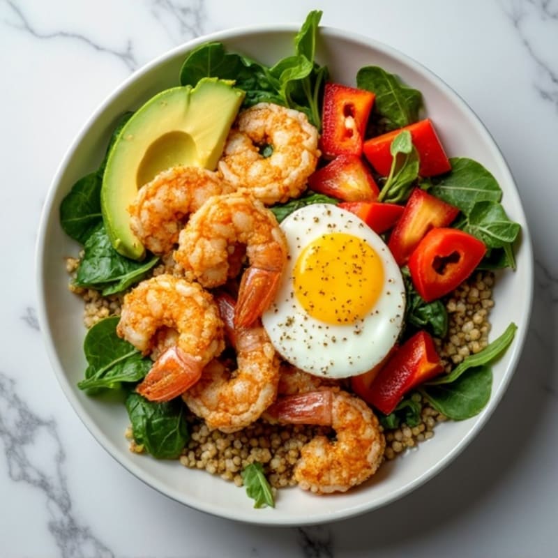 Crispy Shrimp and Quinoa Power Bowl