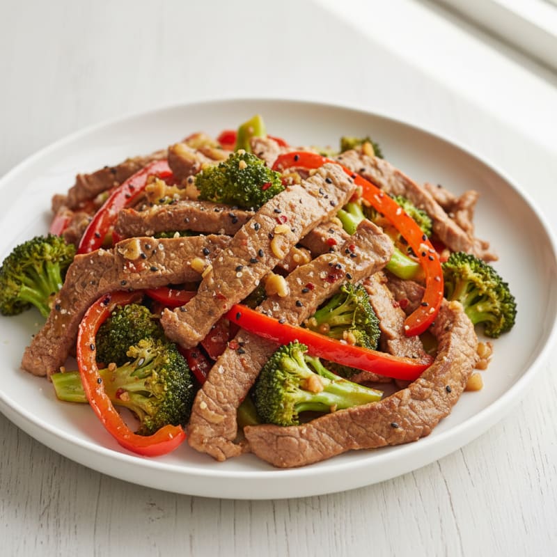 Tender Sesame-Ginger Beef Stir-Fry