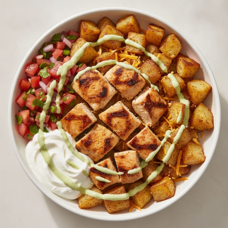 Grilled Chicken Taco Bowl with Fresh Salsa