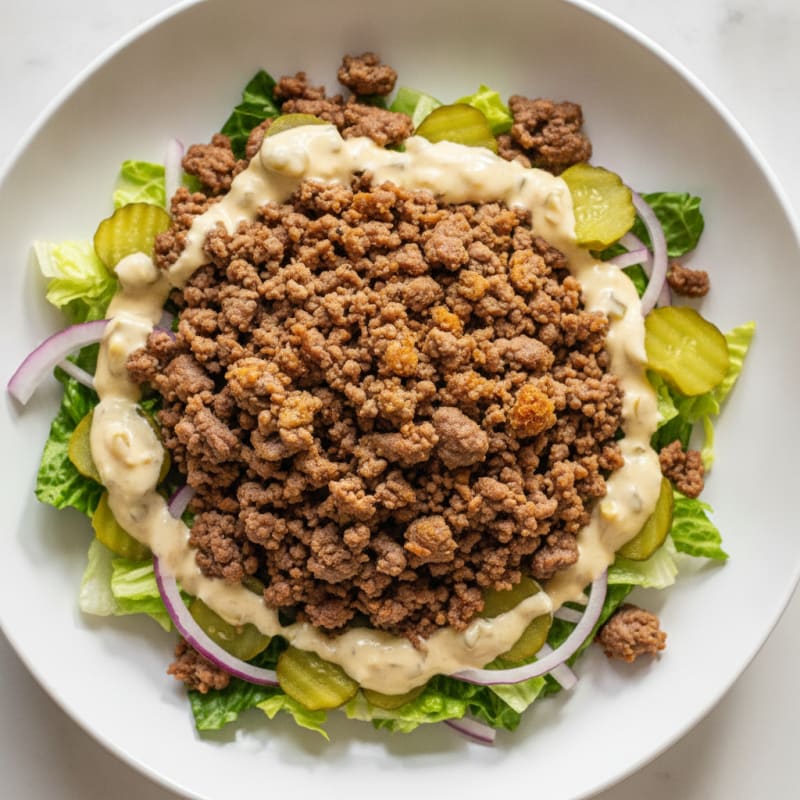 Protein-Packed Big Mac Bowl