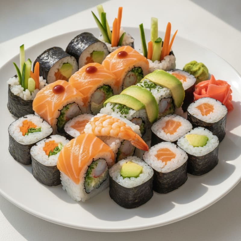 Assorted Fresh Sushi Rolls