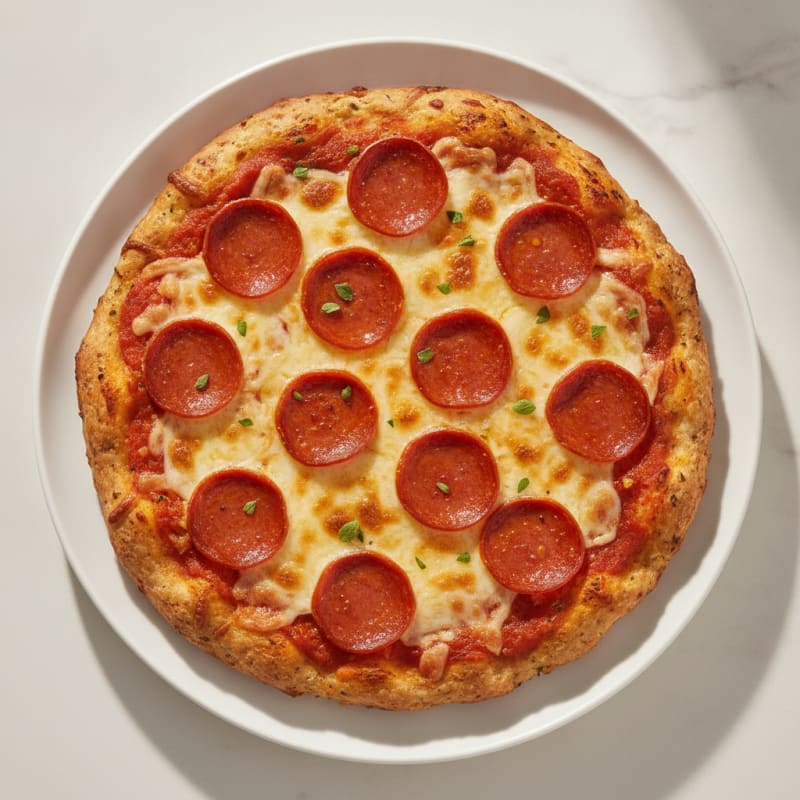 High-Protein Turkey Crust Pepperoni Pizza