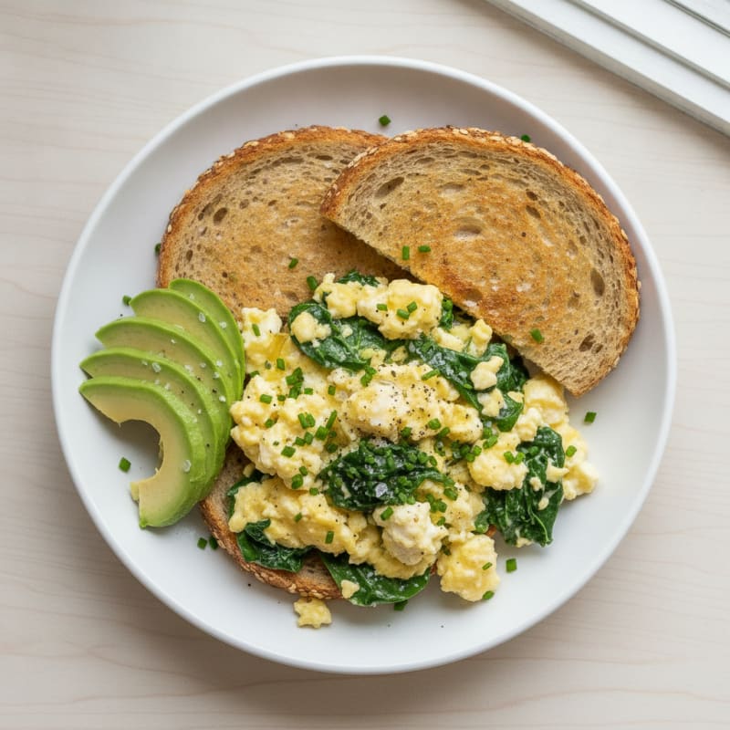Protein-Packed Scrambled Eggs with Cottage Cheese