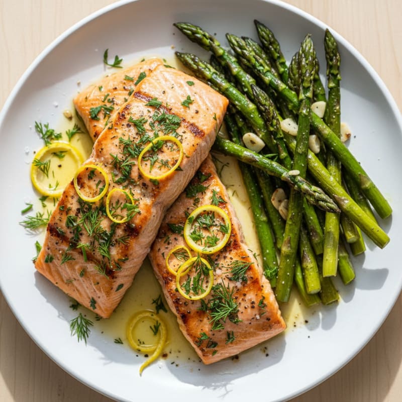 Golden Lemon-Herb Grilled Salmon