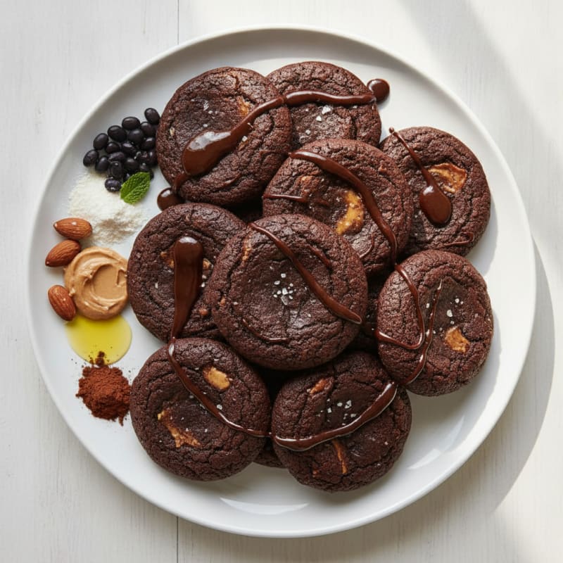Black Bean Fudge Protein Cookies