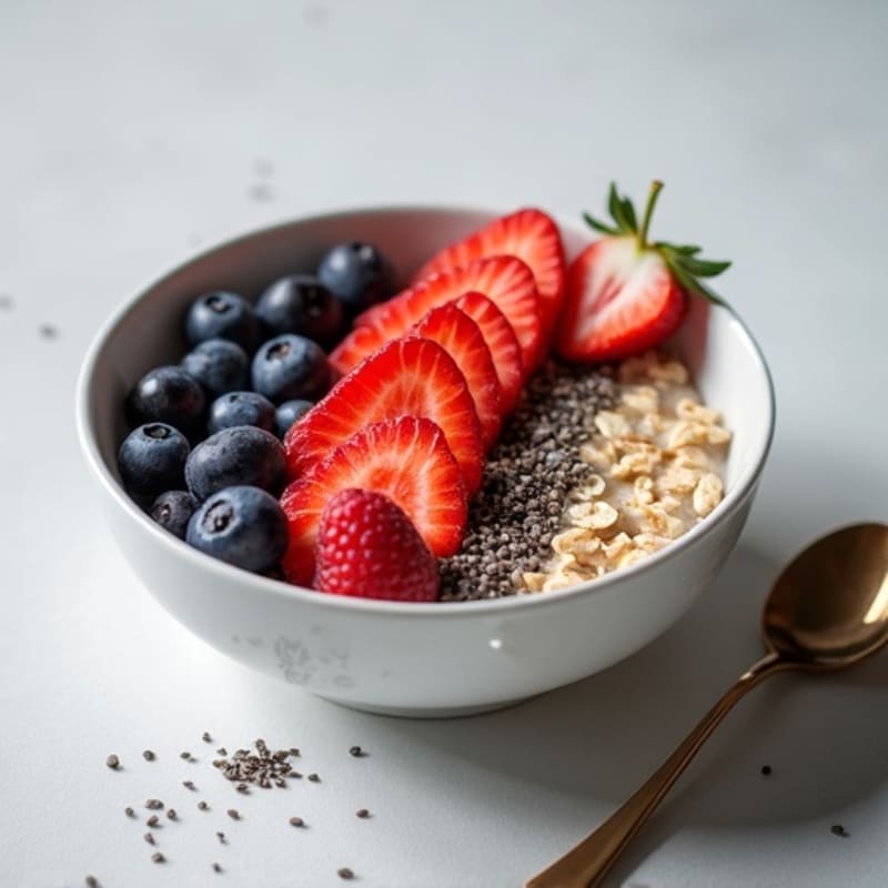 Vanilla-Berry Protein Overnight Oats
