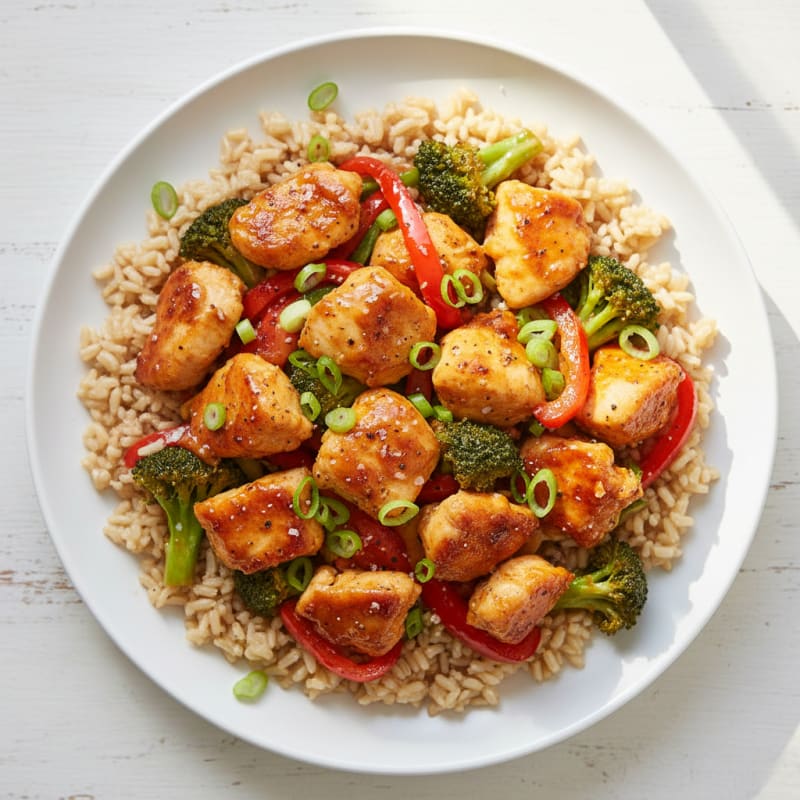 Crispy Orange Glazed Chicken Stir-Fry