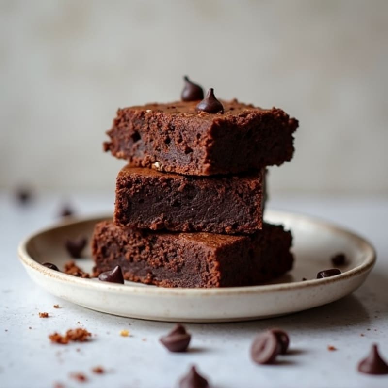 Protein-Rich Dark Chocolate Sweet Potato Brownies