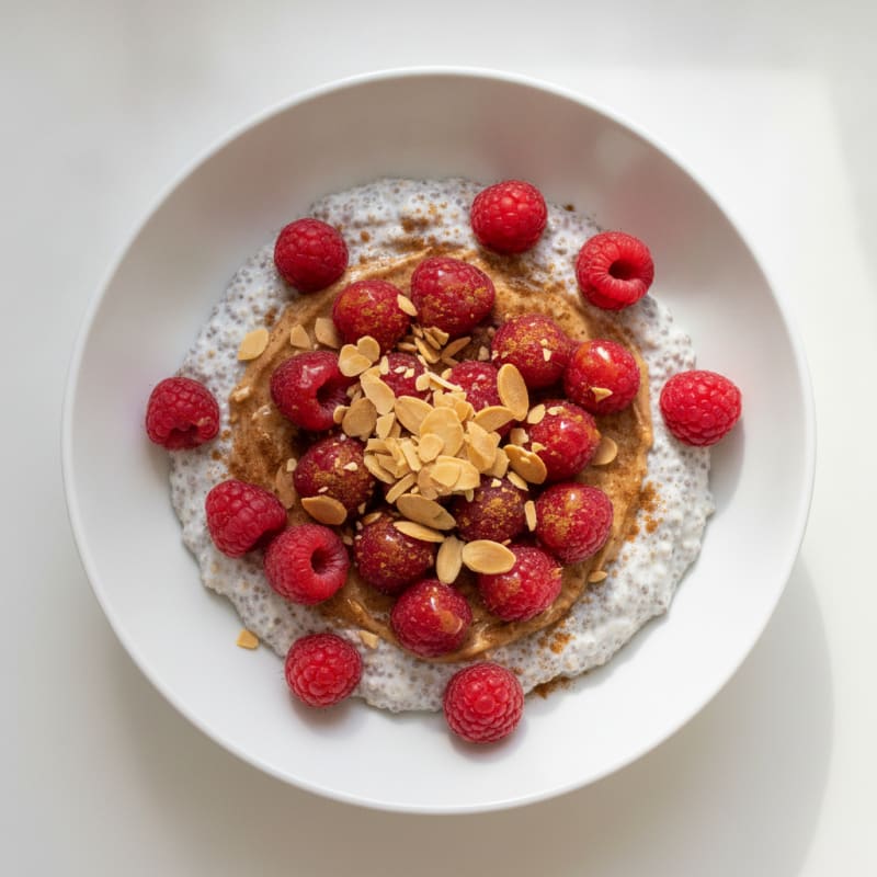Berry Almond Chia Seed Pudding