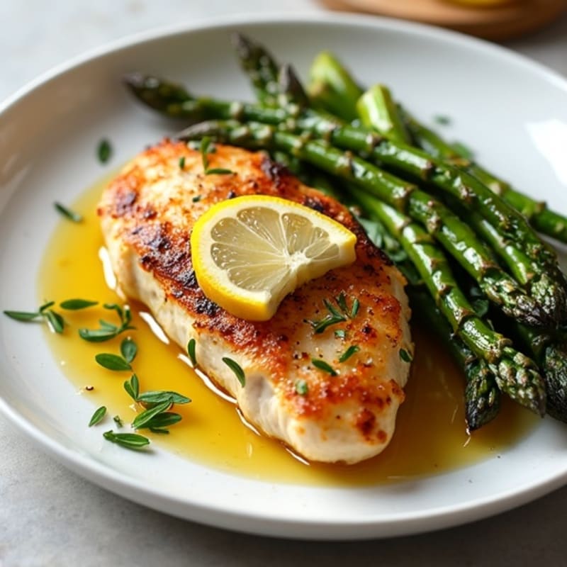 Sheet Pan Roasted Chicken and Crispy Asparagus