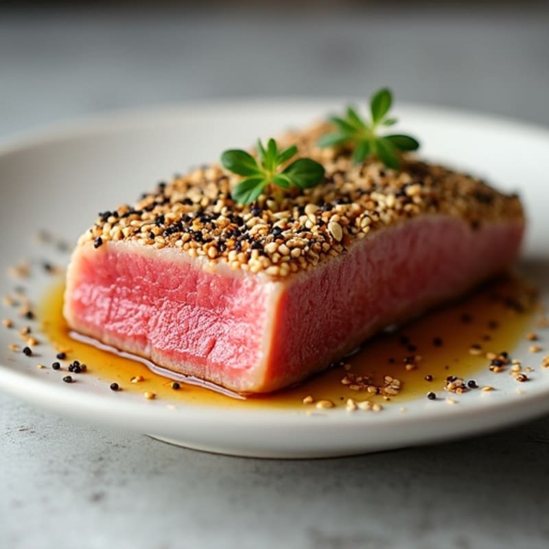 Sesame-Crusted Seared Ahi Tuna Steak