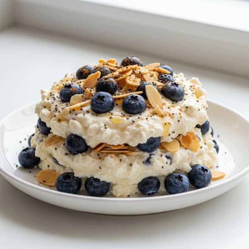 Creamy Vanilla Bean Cottage Cheese Parfait