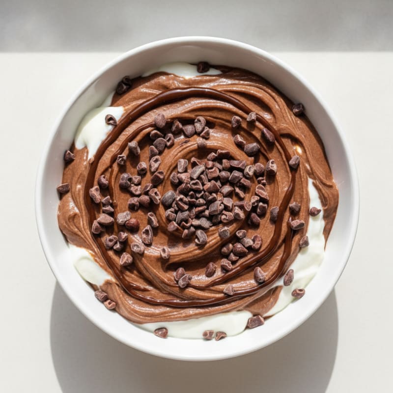 Silky Chocolate Protein Pudding with Greek Yogurt
