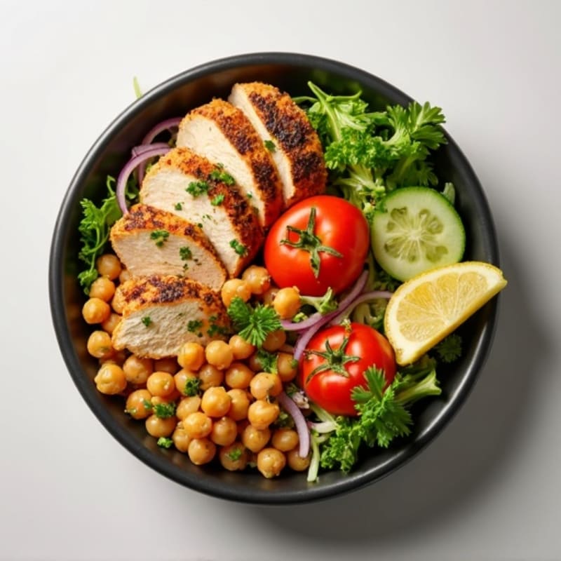Garlic-Herb Chicken Shawarma Bowl