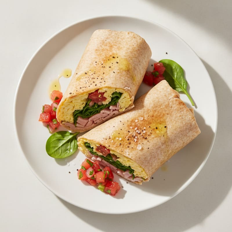 Ham and Egg Breakfast Burrito