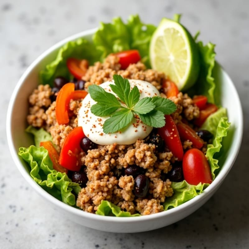 Lean Ground Turkey Taco Bowls