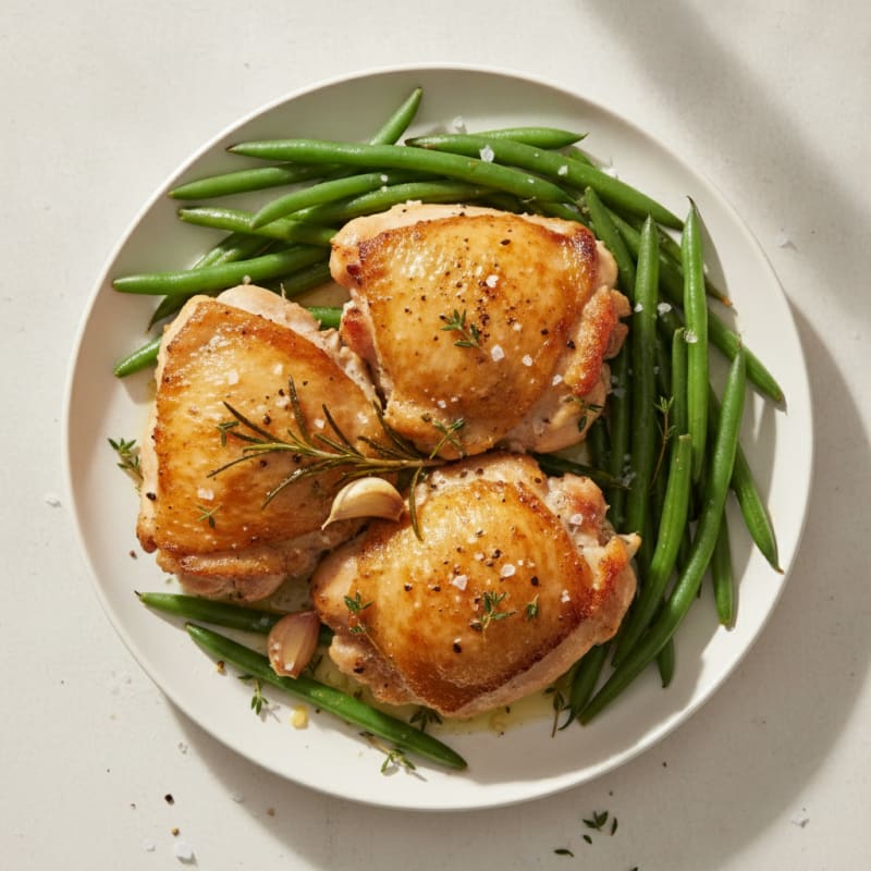 Pan-Seared Chicken Thigh with Herbs
