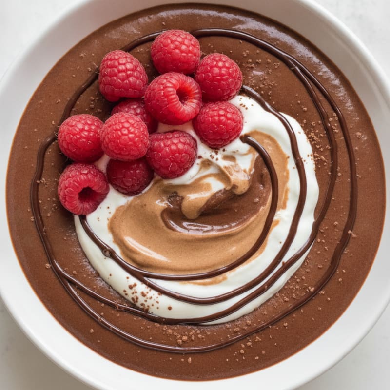 Silky Chocolate Protein Pudding with Greek Yogurt