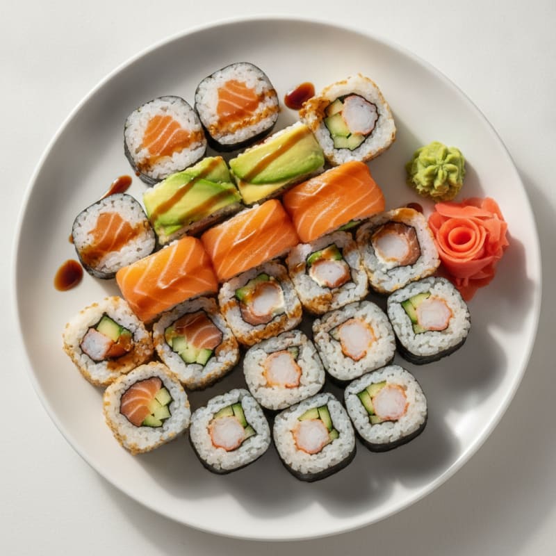 Assorted Fresh Sushi Rolls