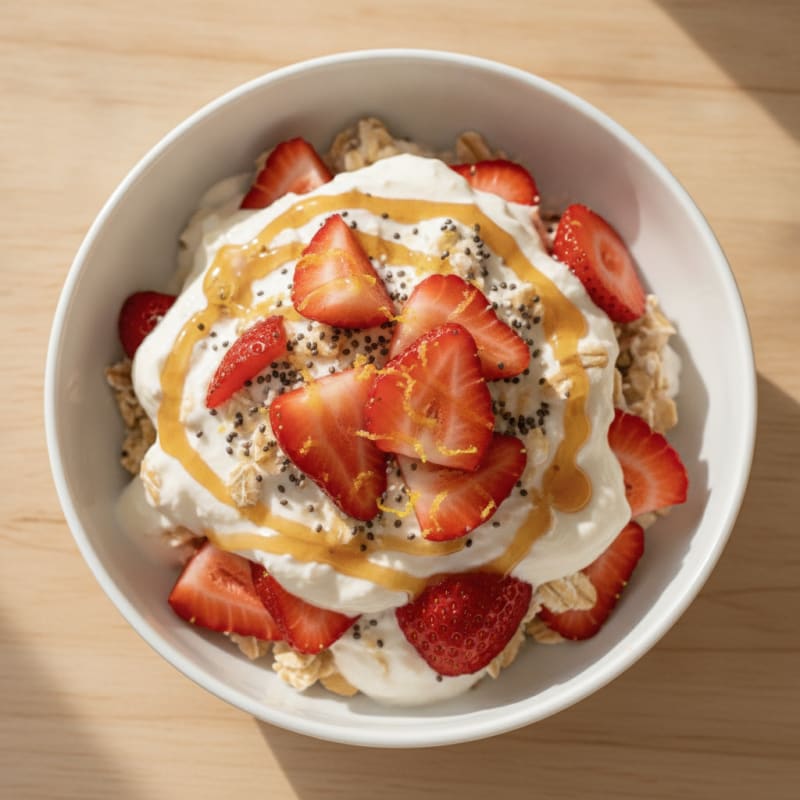 Strawberry Shortcake Overnight Oats