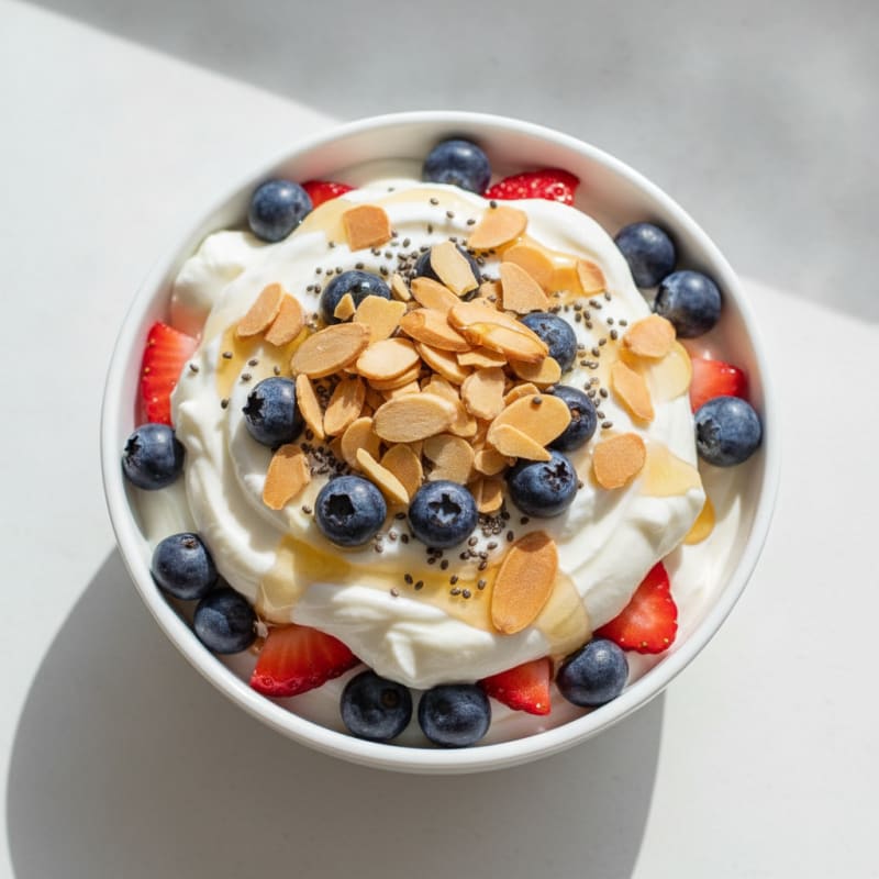 Creamy Greek Yogurt Protein Parfait with Berries