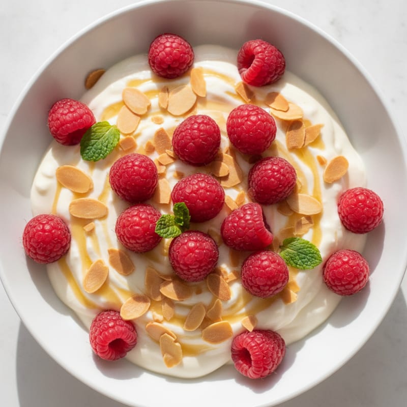 Silky Greek Yogurt Protein Pudding with Berries