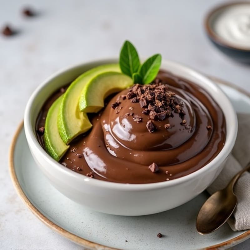 Creamy Dark Chocolate Avocado Pudding