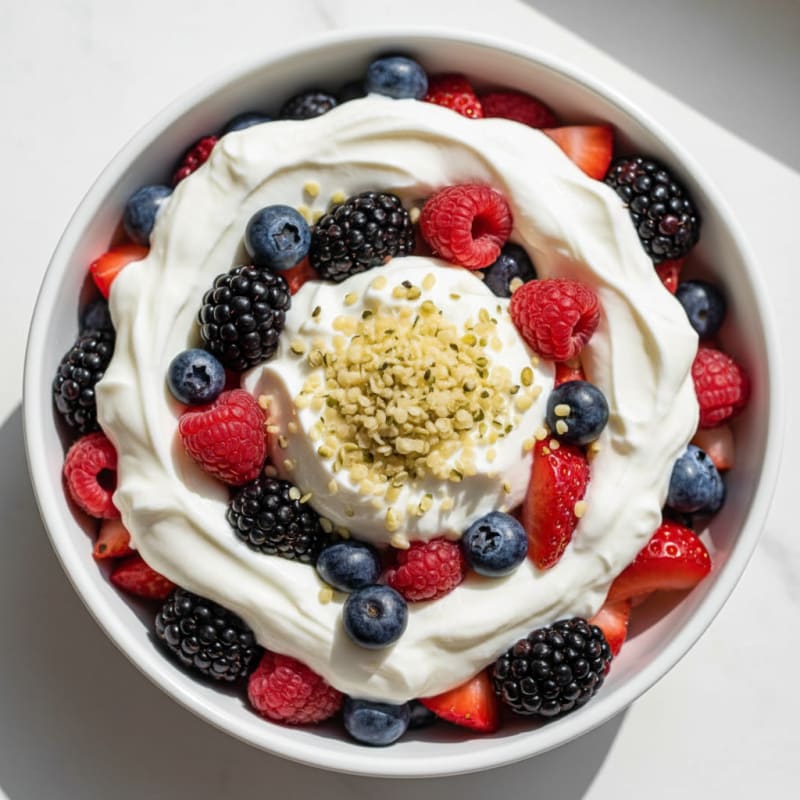 Creamy Greek Yogurt Protein Parfait with Mixed Berries