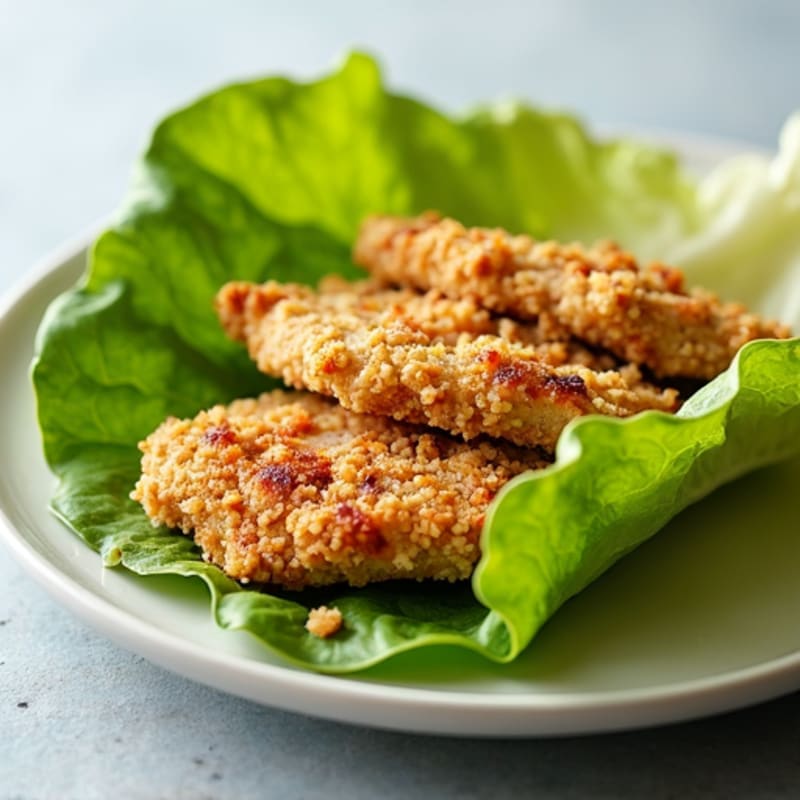 Crispy Grilled Chicken Caesar Lettuce Wrap