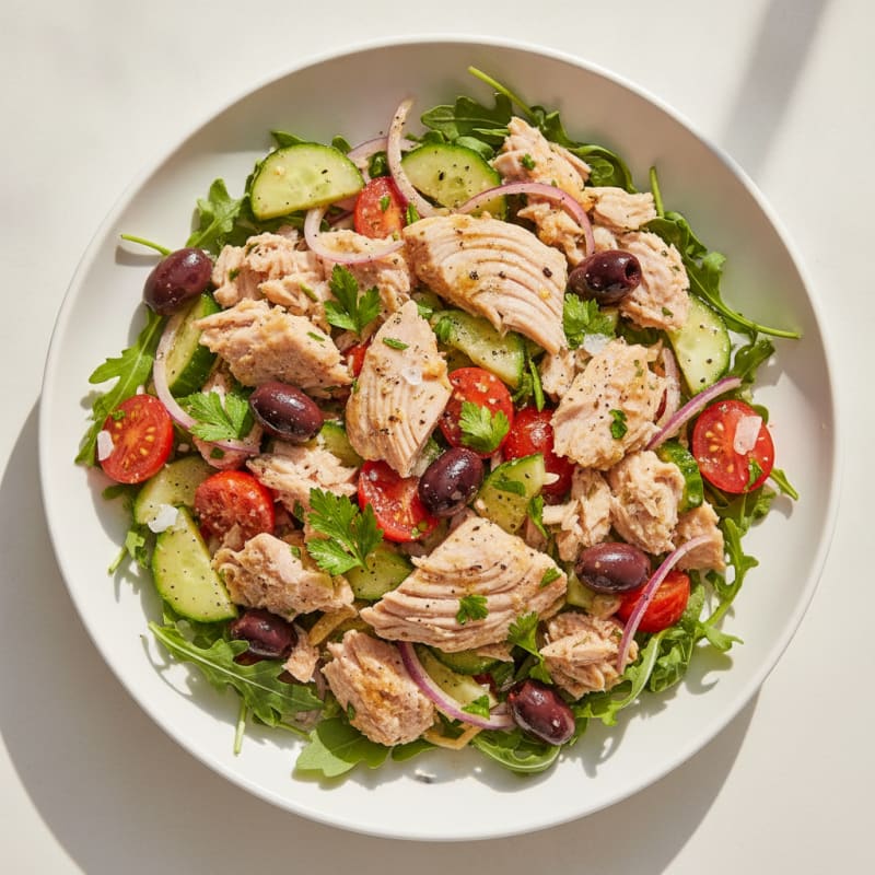 Mediterranean Tuna Salad with Olives
