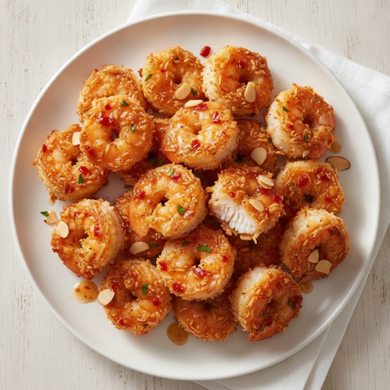 Air-Fried Sweet Chili Coconut Shrimp