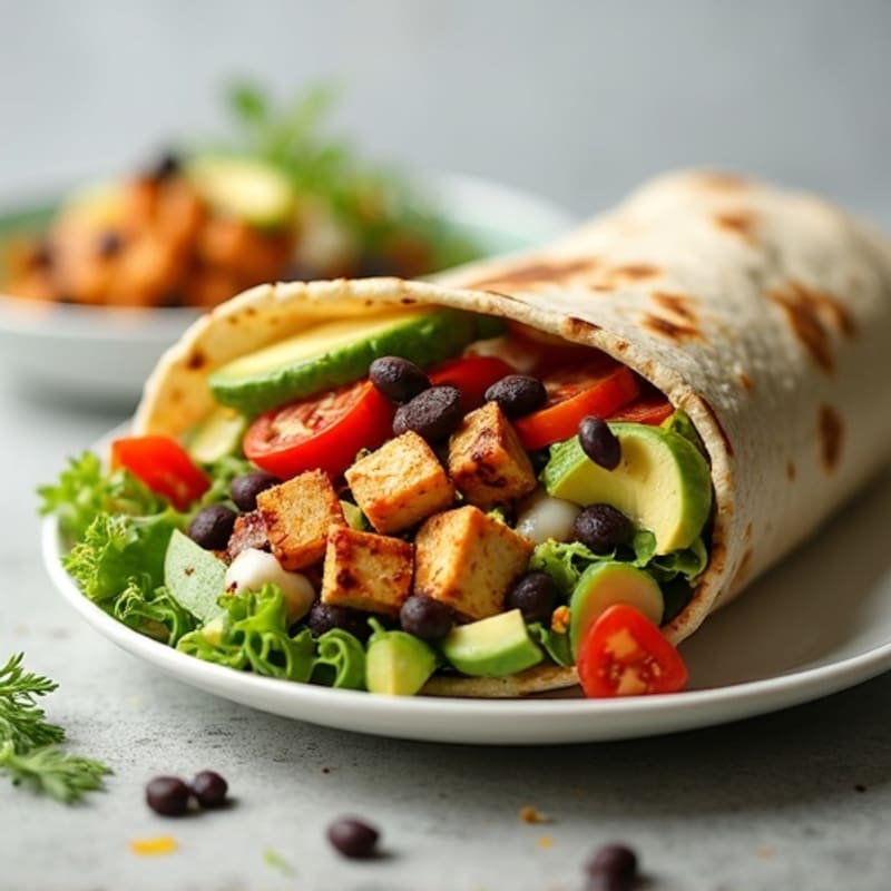 Loaded Fresh Garden Veggie Wrap