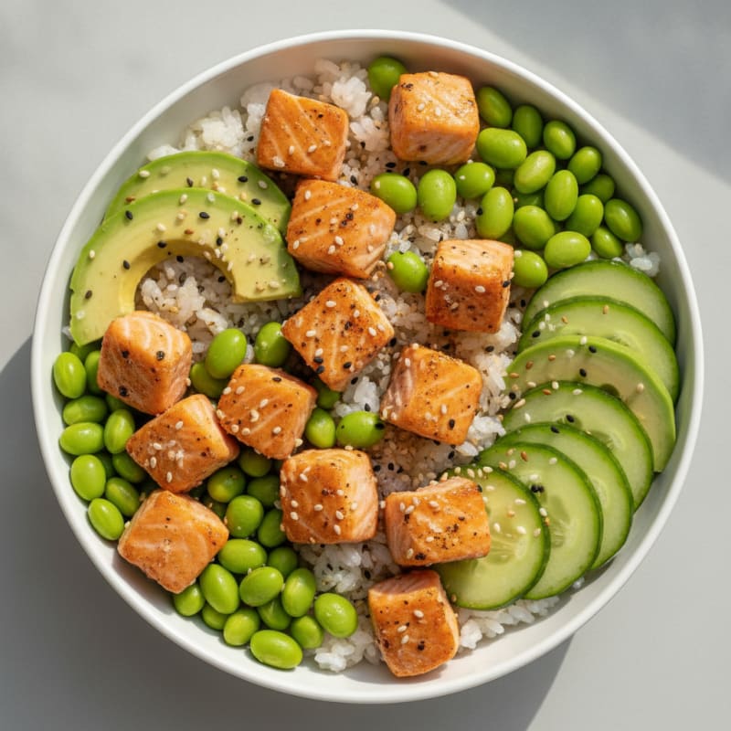 Salmon Sushi Rice Bowl