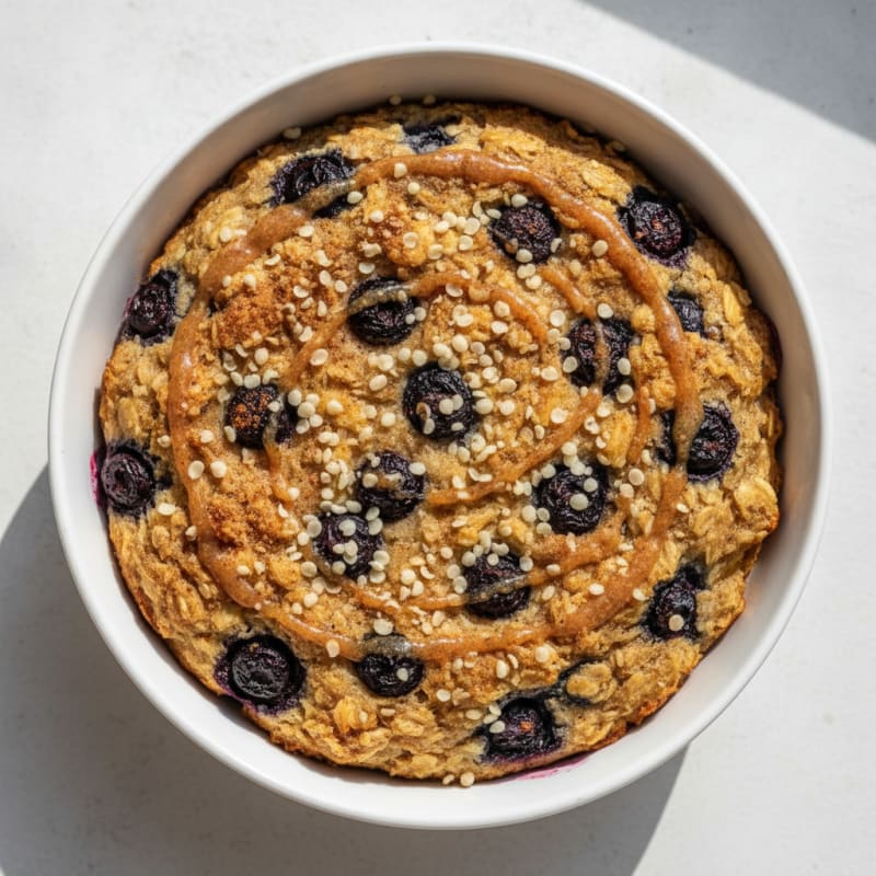 Banana Berry Baked Oatmeal