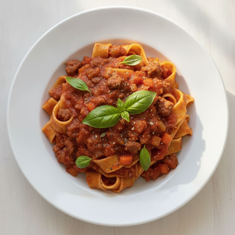 Hearty Beef Bolognese with Pappardelle