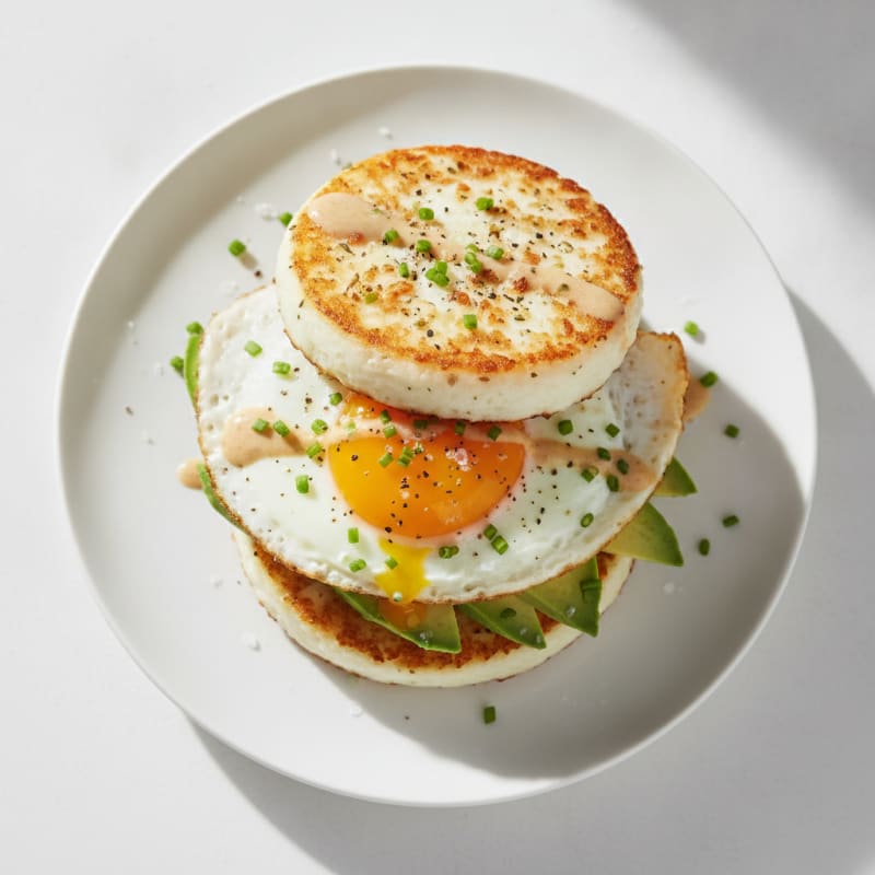 Savory Double-Egg Protein Sandwich