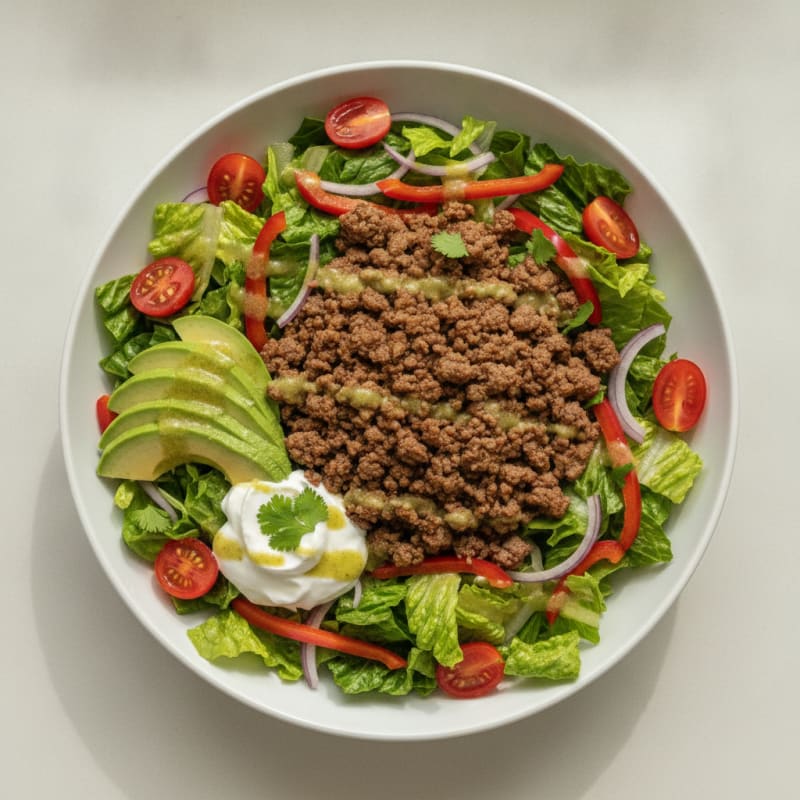 Ground Beef Taco Salad Bowl