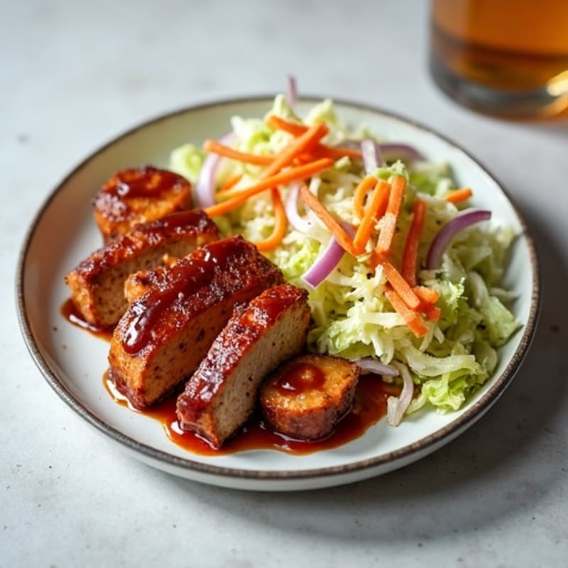 Healthy BBQ Pulled Pork with Crunchy Slaw