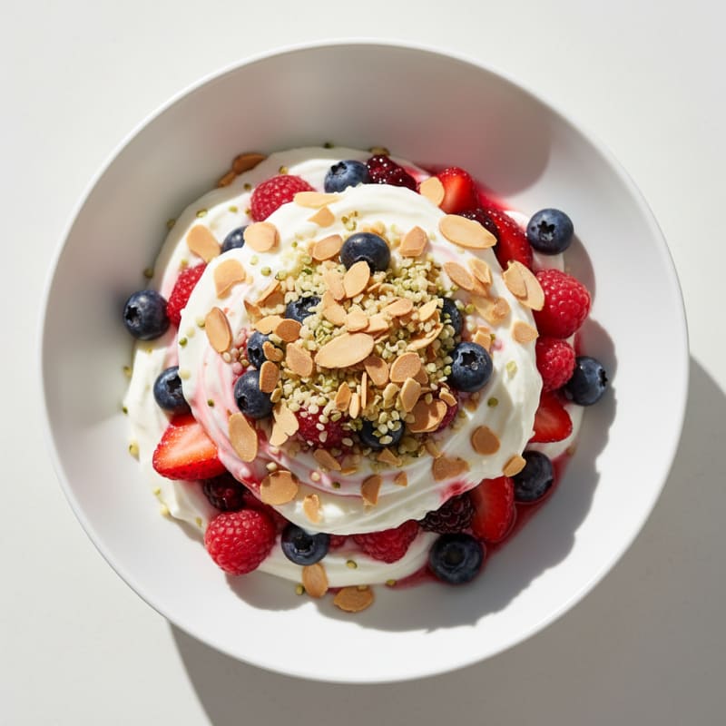Creamy Greek Yogurt Protein Parfait with Mixed Berries