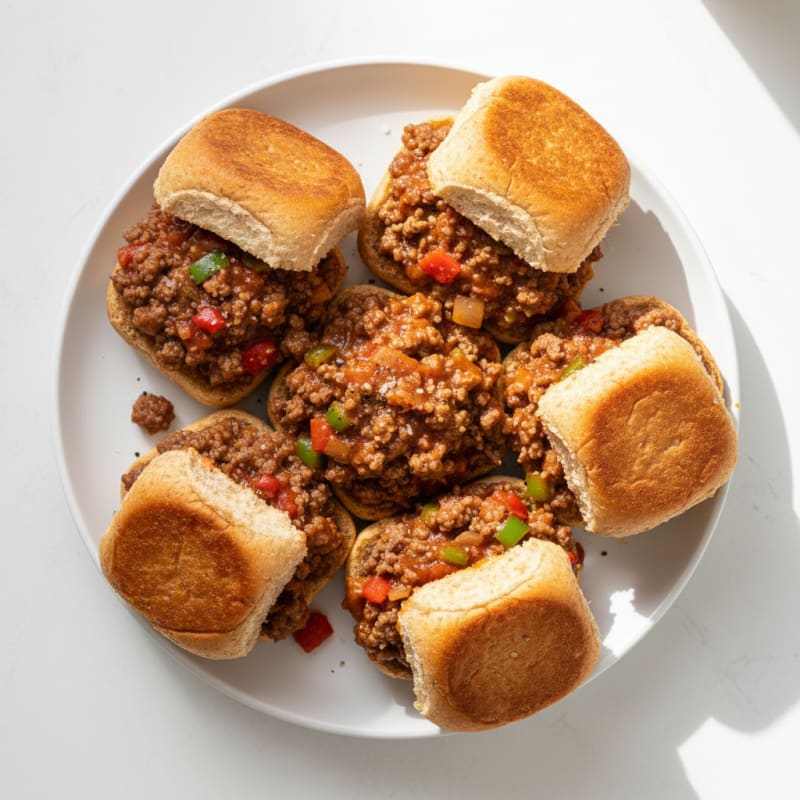Smoky BBQ Beef Sloppy Joe Sliders