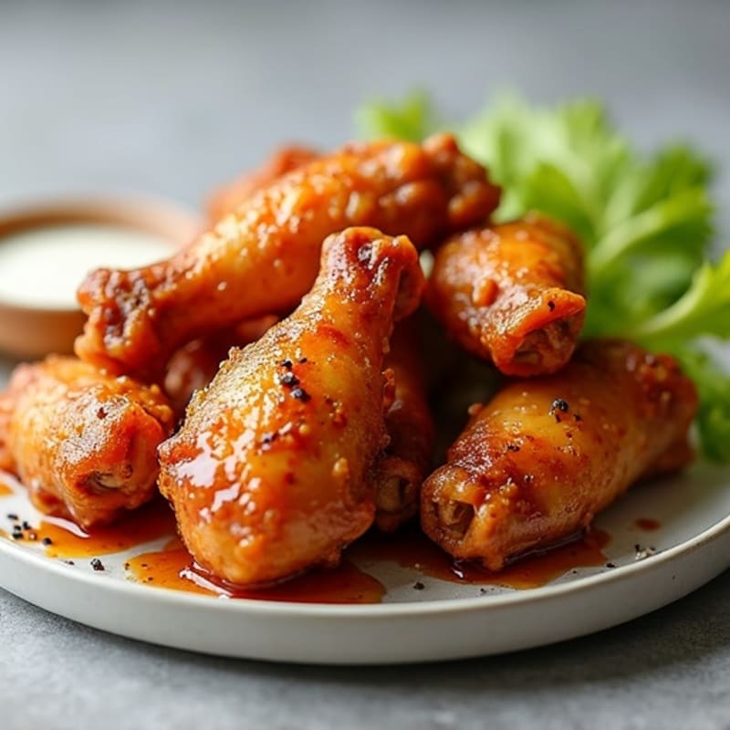 Crispy Baked Honey Garlic Chicken Wings