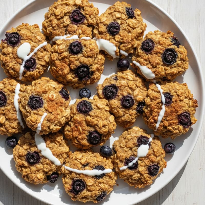 Baked Oatmeal Bites with Berries