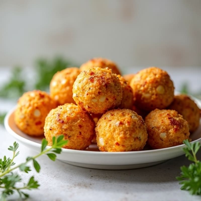 Crispy Air-Fried Chickpea Protein Bites